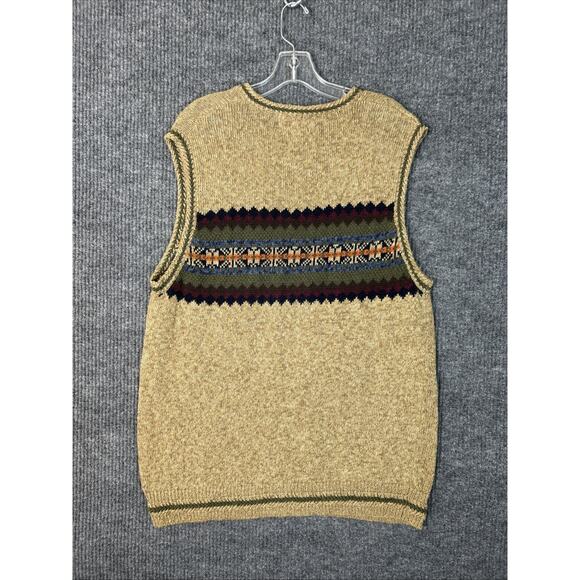 Vintage Woolrich Mens Fair Isle Sweater Vest Size Large Pullover Preppy Grandpa - Picture 2 of 7